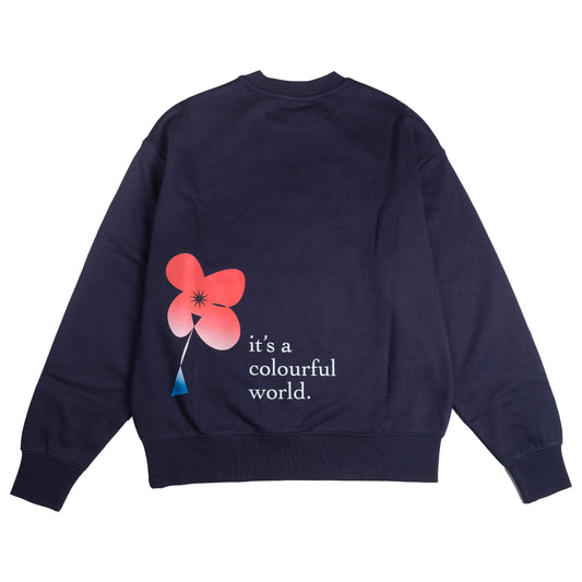 Colourful world crewneck BACK
