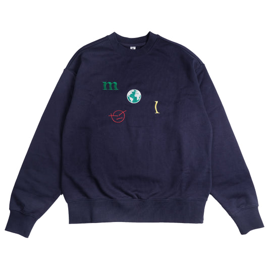 Colourful world crewneck FRONT