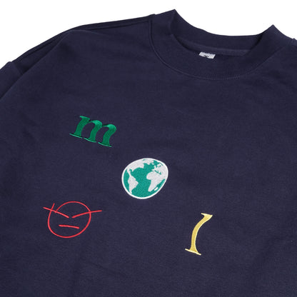 Colourful world crewneck FRONT design